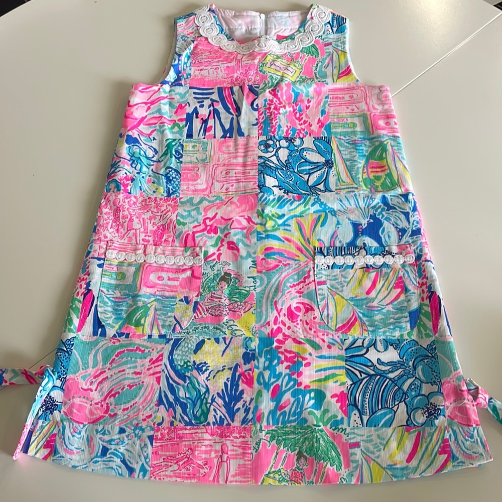 Lilly Pulitzer girls classic shift remix print size 10